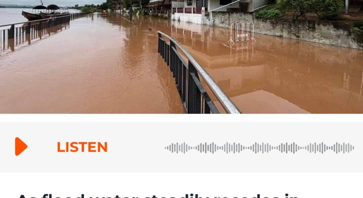 Mekong overflows in northeast, floods receding in Chiang Rai